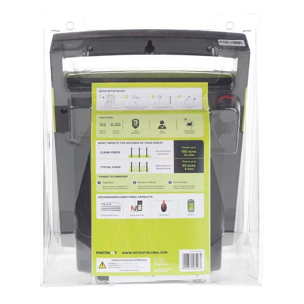 Patriot Fencing SOLARGUARD 500 Fence Energizer (12V) - Image 2