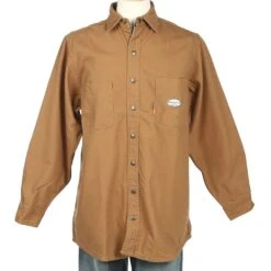 Rasco Fr Men's Brown Duck Shirt FR Jacket