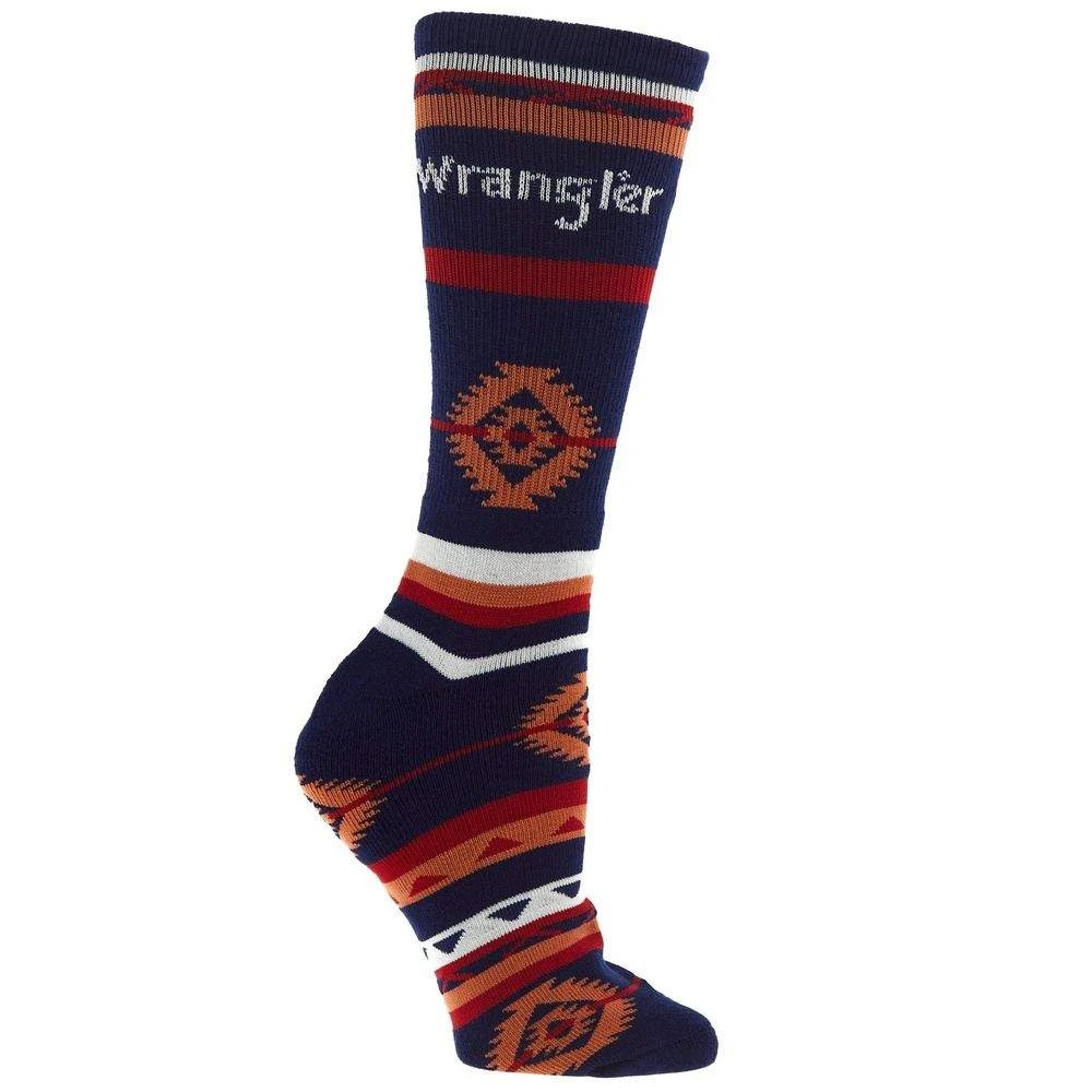 For Bare Feet Men's Navy Wrangler Aztec Socks - Image 5