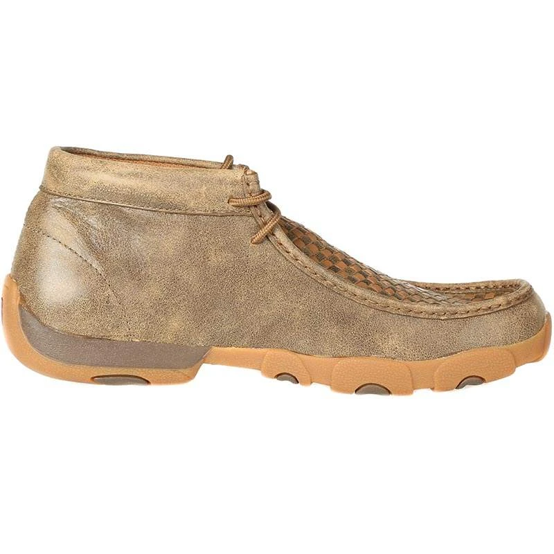 Twisted X Men's Bomber/Tan Patchwork Driving Mocs - Image 5