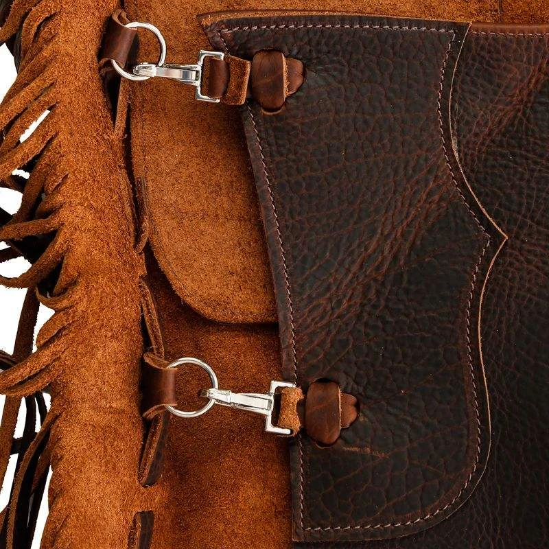 NRS Ranch Hand Brown Oiled Chinks - Image 5