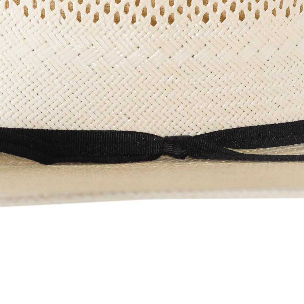 Rodeo King Ivory High Point Shantung 4 1/2in. Brim Open Crown Straw Hat - Image 5