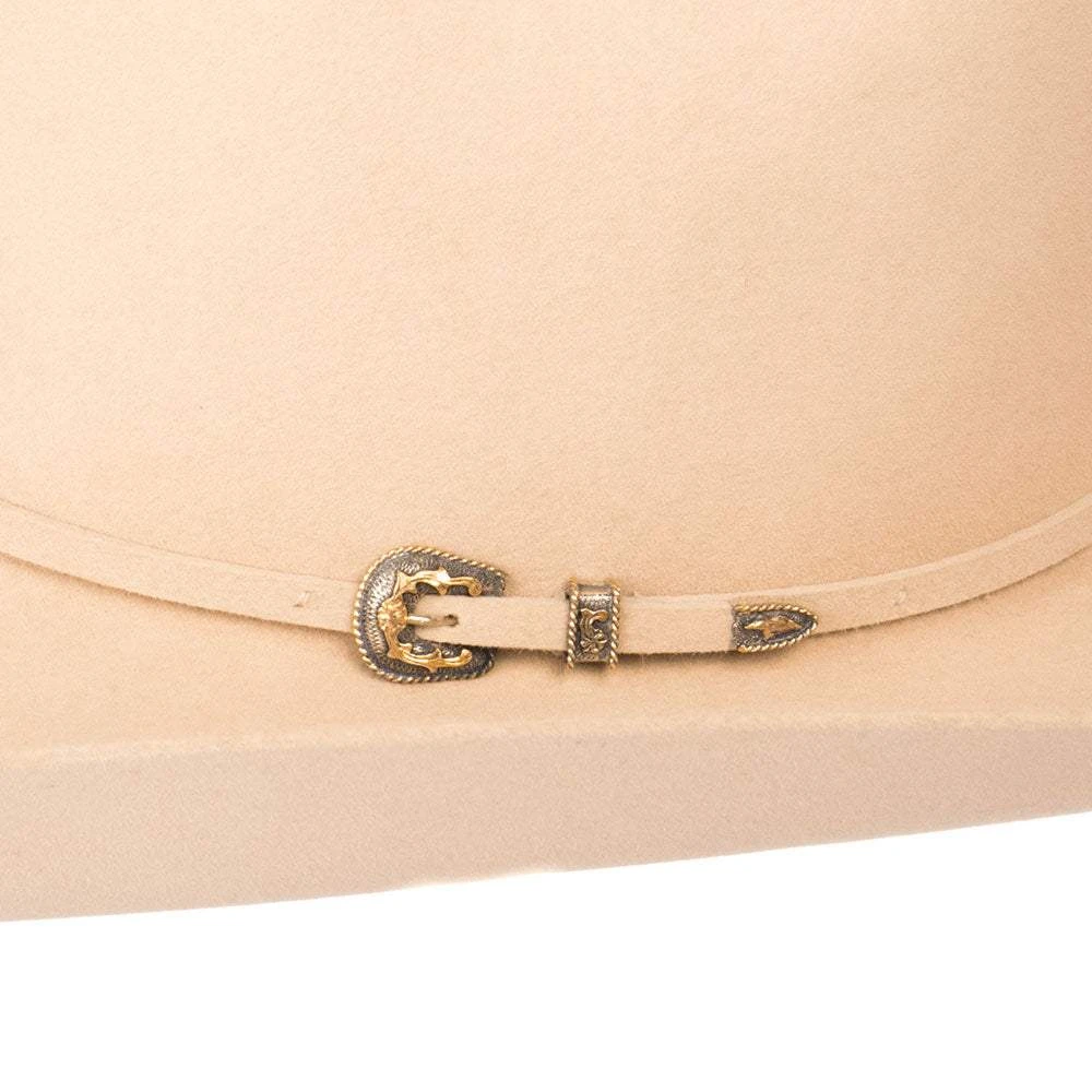 Rodeo King 30X Buckskin Hat 4 1/4in. Brim Open Crown Felt Cowboy Hat - Image 3